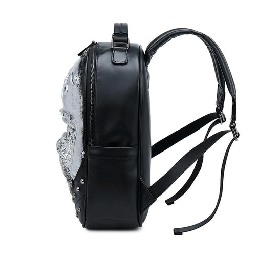 Studed 3D Backpack Unisex Creative Dog Modeling Fashion Pattern Trendy Travel Handbag Small