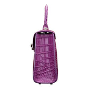 Women's Crocodile Belly Leather Top Handle Bag | Rossieviren