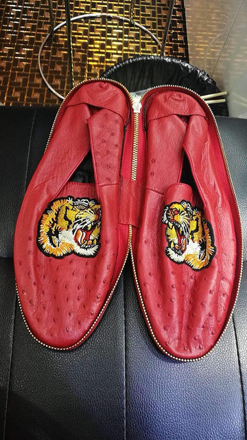 Crocodile Shoes Womens Genuine Ostrich Leather Shoes