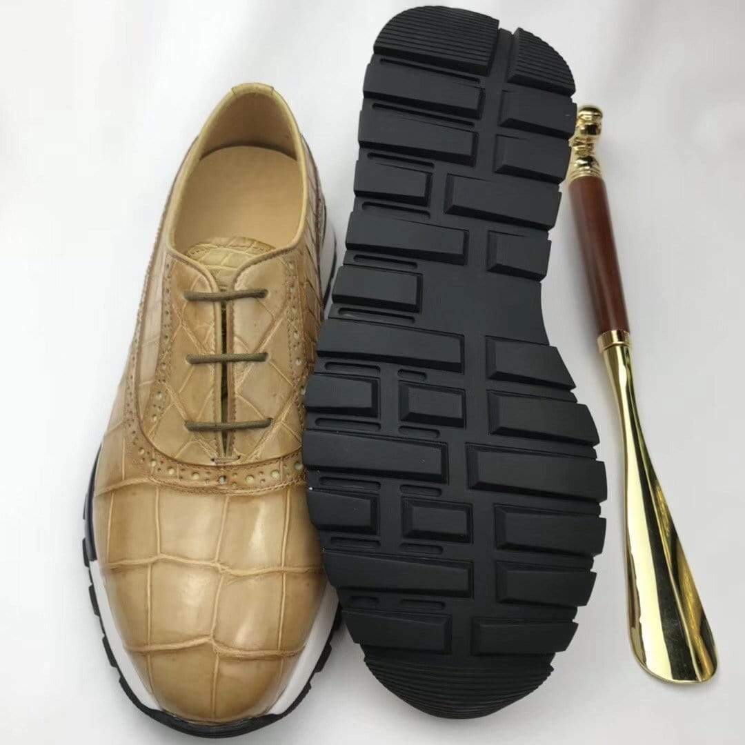 Preorder Crocodile Leather Shoes Sports Shoes Leisure Men's Shoes