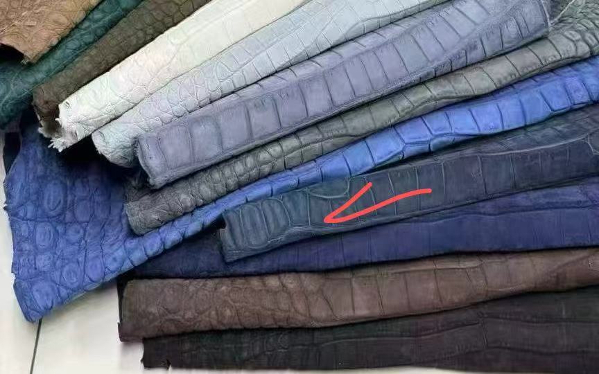 Preorder Men Crocodile Leather Lace Up Shoes Dark Blue Nubuck