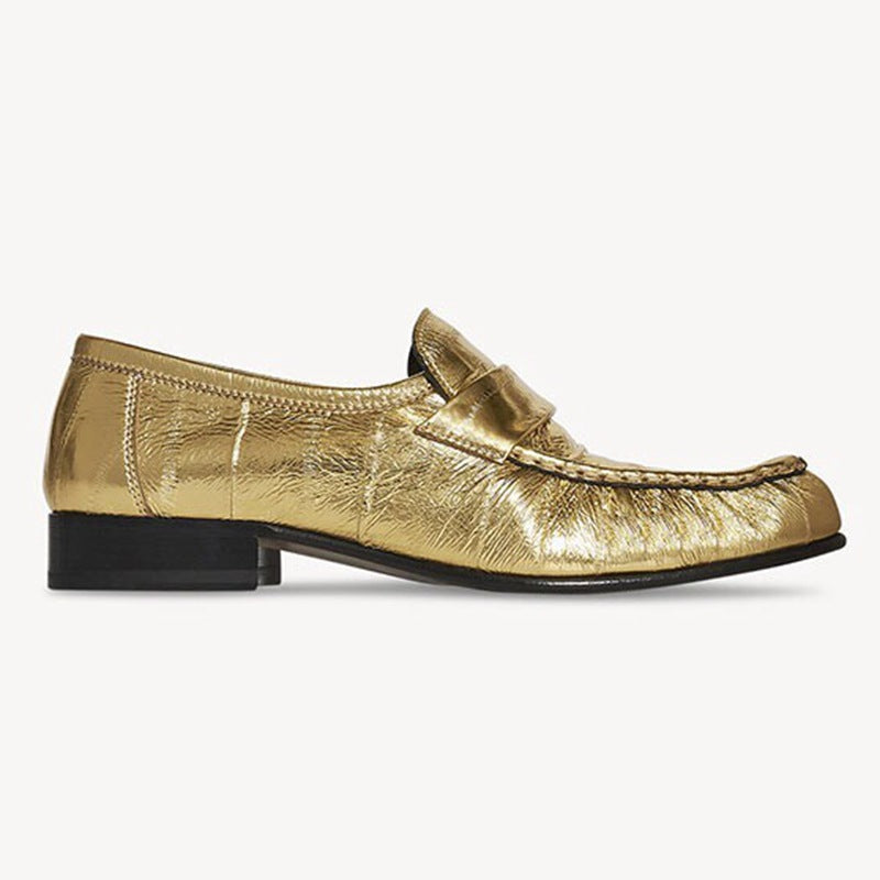 Eel Skin Loafers For Women