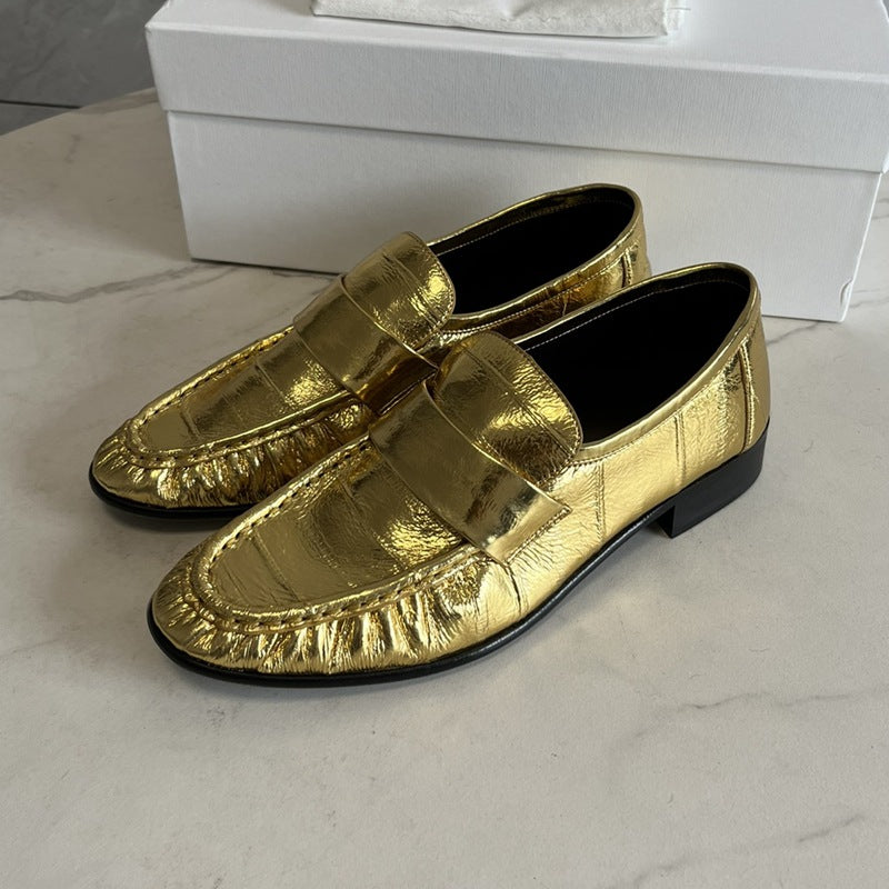 Eel Skin Loafers For Women