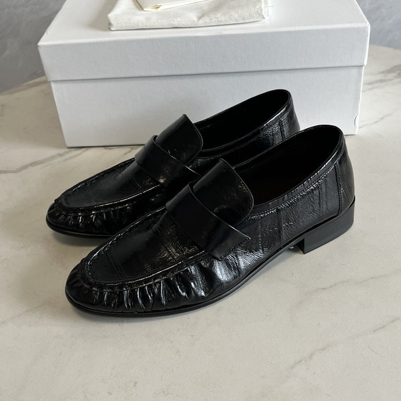 Eel Skin Loafers For Women