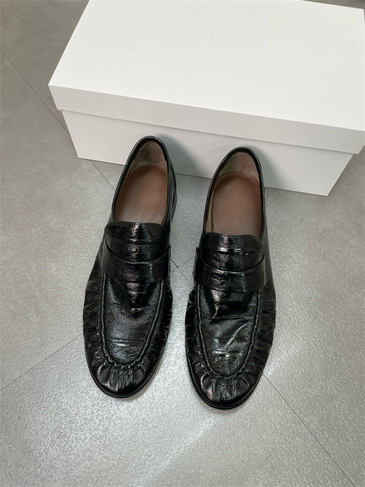 Eel Skin Loafers For Women