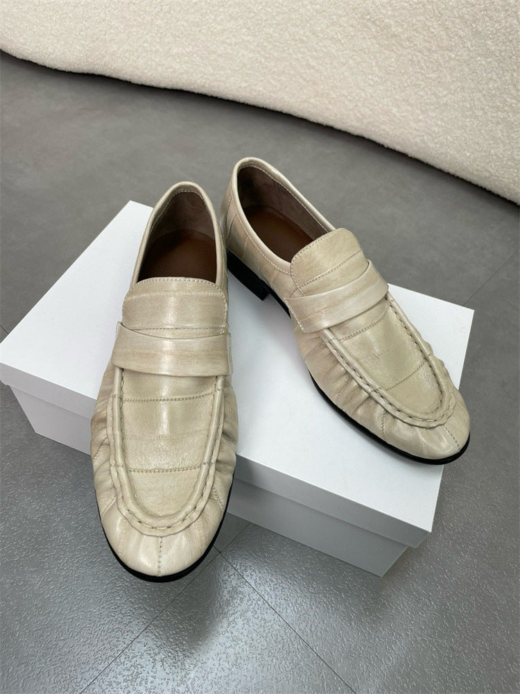 Eel Skin Loafers For Women