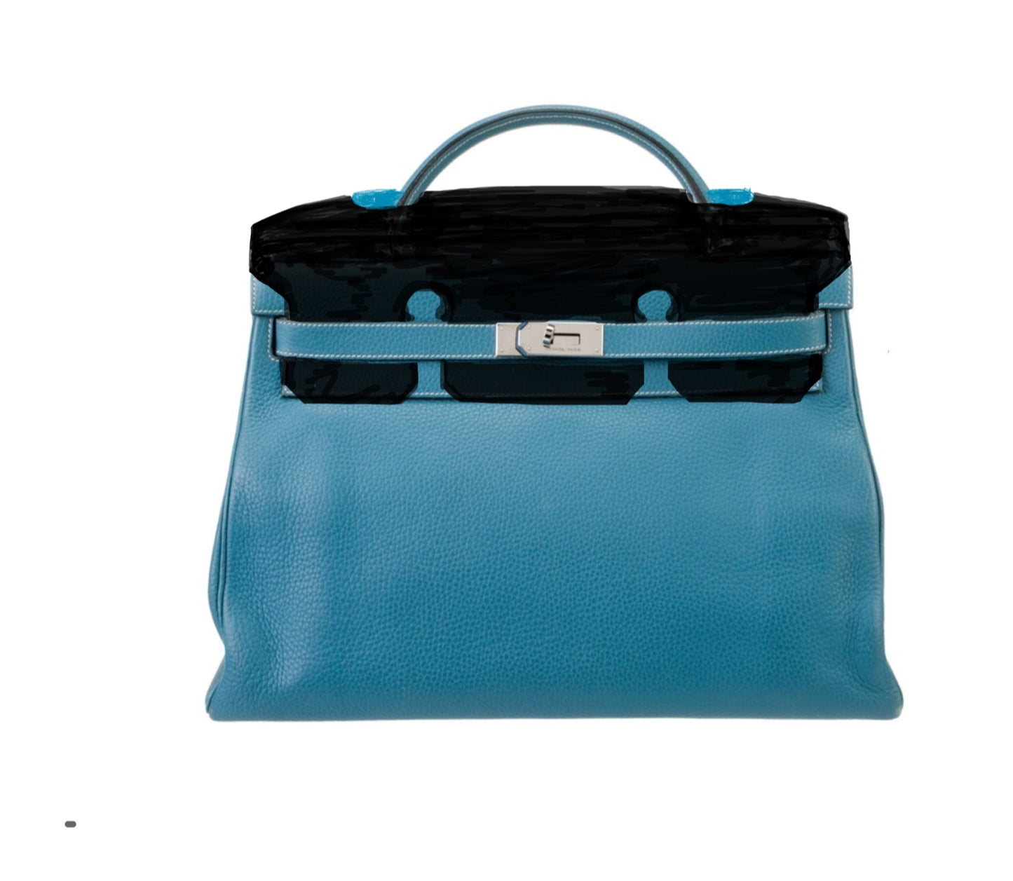 Preorder Genuine Crocodile Skin Leather 40cm Oversized Padlock Business Handbags Office Bags Vintage Color