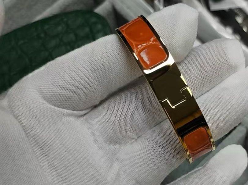 Genuine Crocodile Leather Bangle