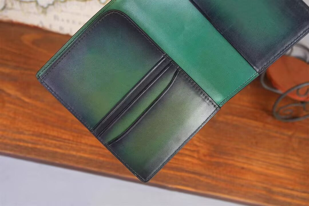 Genuine Crocodile Leather Passport Black