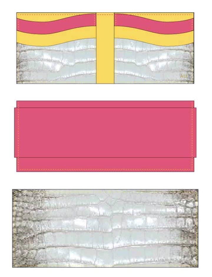 Preorder Genuine Crocodile Skin Leather Wallet Himalayan