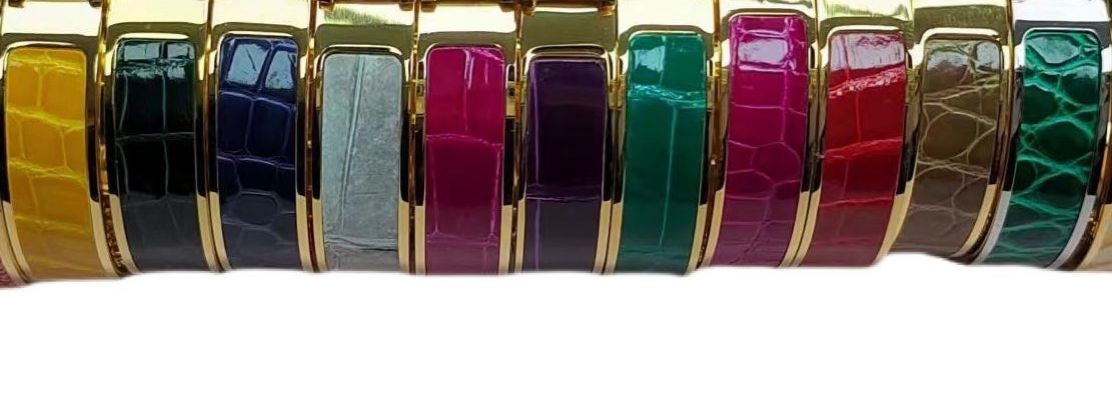 Genuine Crocodile Leather Bangle