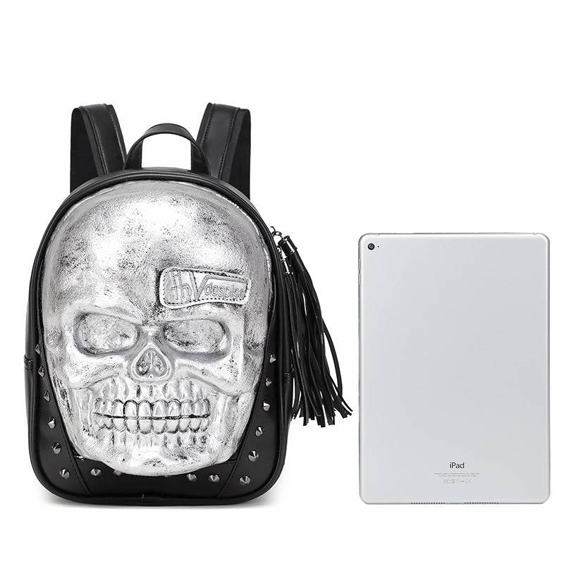 Unisexs 3D Skull Backpack ,Leisure  Backpack ,Halloween Skull Backpack Small