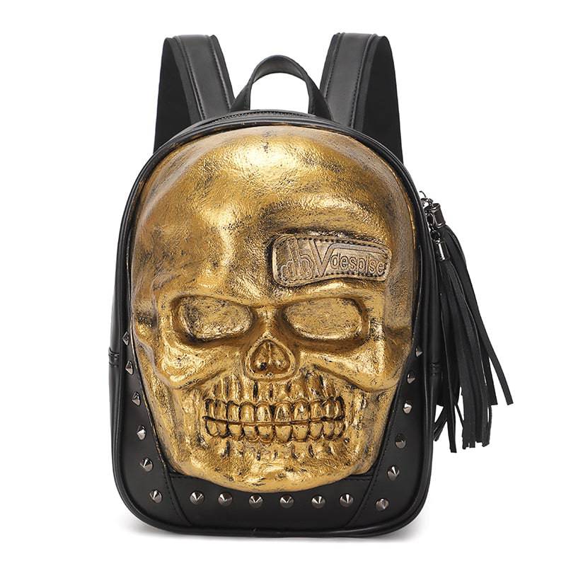 Unisexs 3D Skull Backpack ,Leisure  Backpack ,Halloween Skull Backpack Small