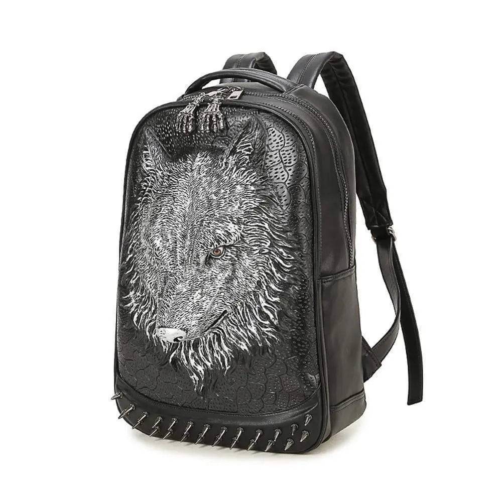 3D Backpack,3D Wolf Face Modeling  backpack Without Hat