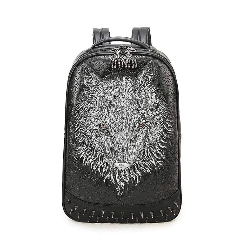 3D Backpack,3D Wolf Face Modeling  backpack Without Hat