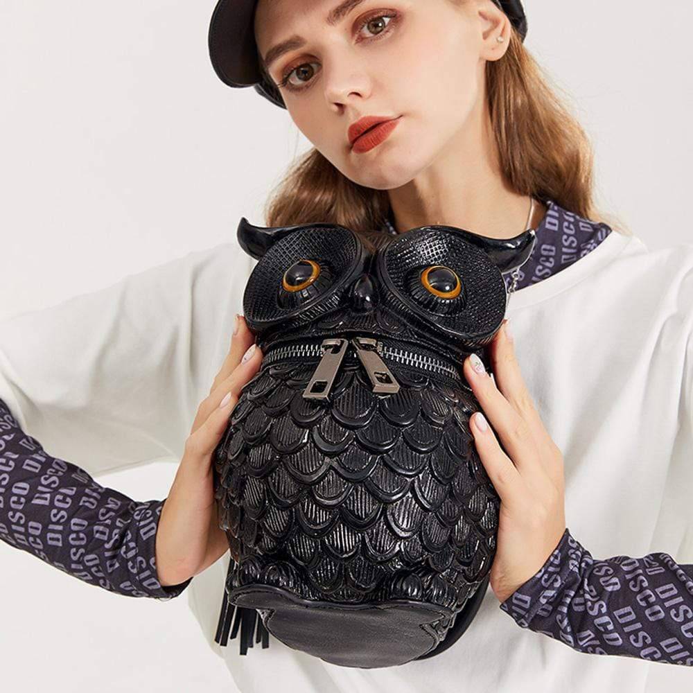 3D  Owl Handle Shoulder Messenger Cross body Backpack