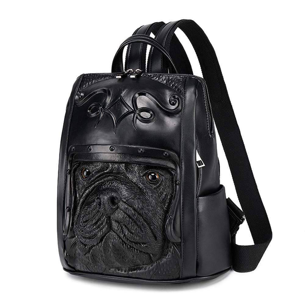 3D Backpack 3D Sha Pei Dog With Helmet Waterproof Backpack