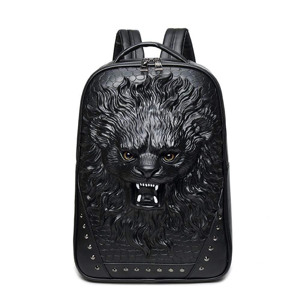 3D Backpack Laughing Lion Backpack Outdoor Travel Backpack Computer Bag