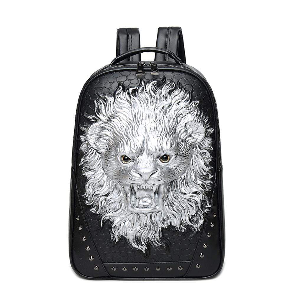 3D Backpack Laughing Lion Backpack Outdoor Travel Backpack Computer Bag