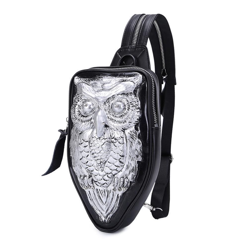 3D Backpack, Owl Mini Waterproof Backpack bag Chest Shoulder Bags