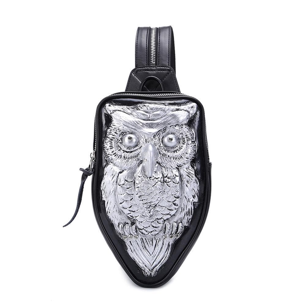 3D Backpack, Owl Mini Waterproof Backpack bag Chest Shoulder Bags