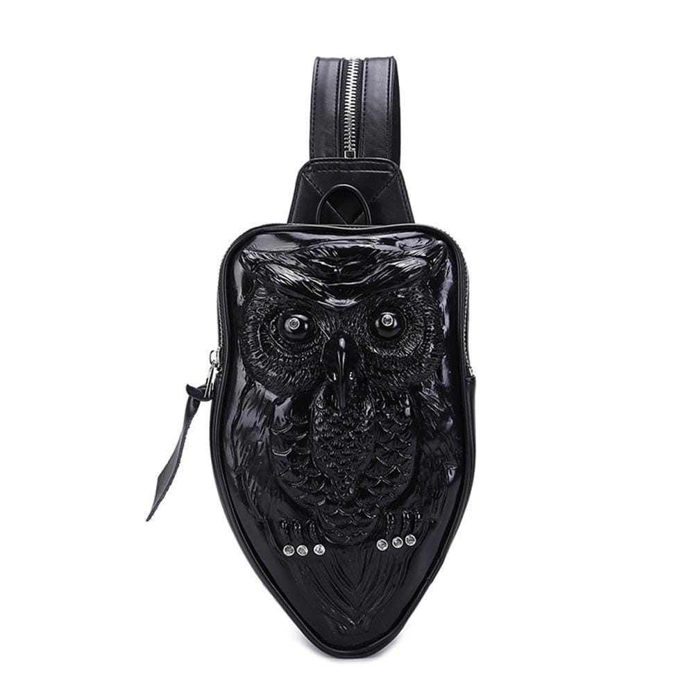 3D Backpack, Owl Mini Waterproof Backpack bag Chest Shoulder Bags