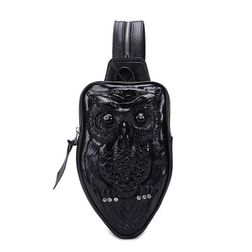 black owl mini backpack 3D Owl Waterproof Mini Backpack