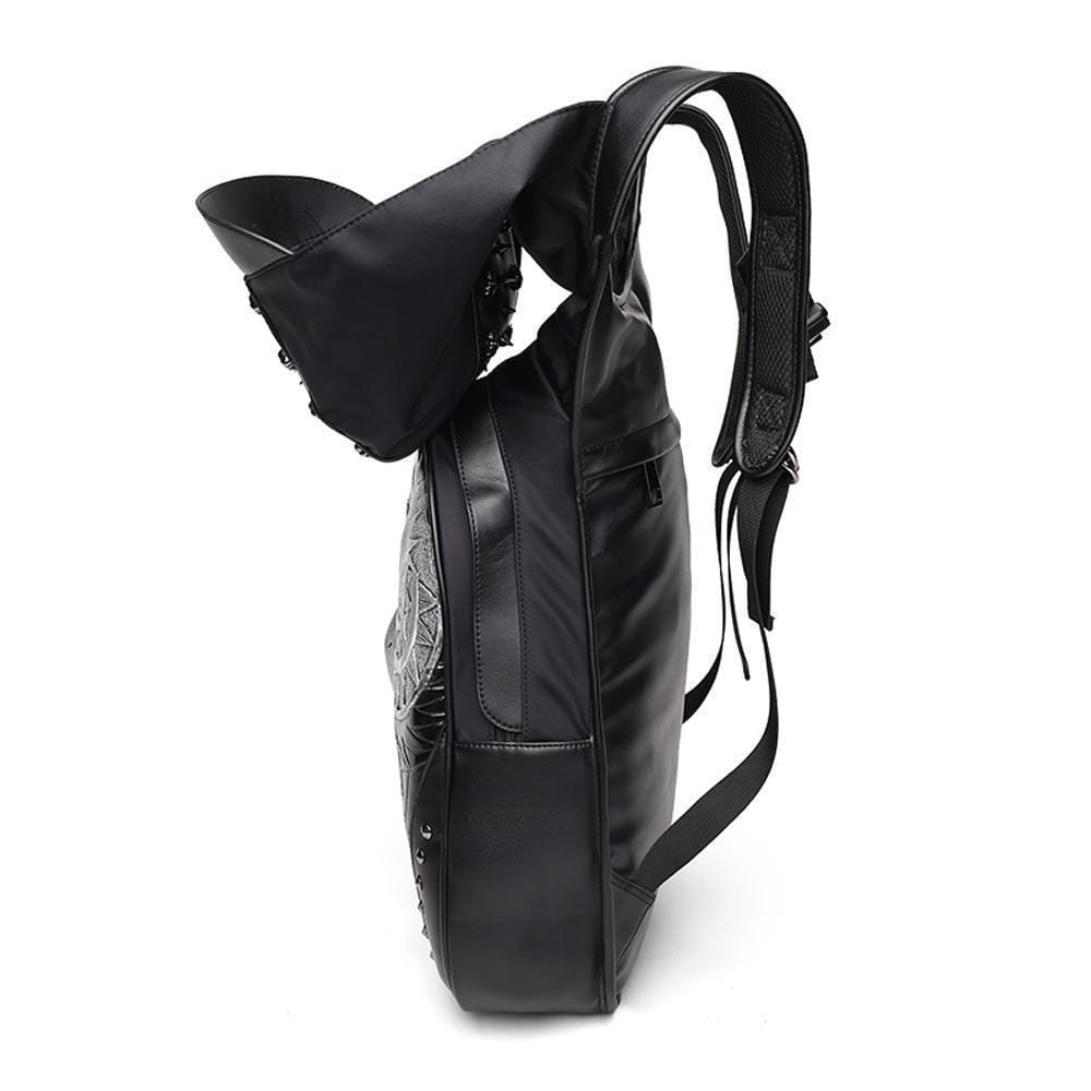 3D Backpack Unisex Ghost Skull Backpack Glow In The Dark Fashion Rivets Large Capacity Laptop Travel Backpack With Hat