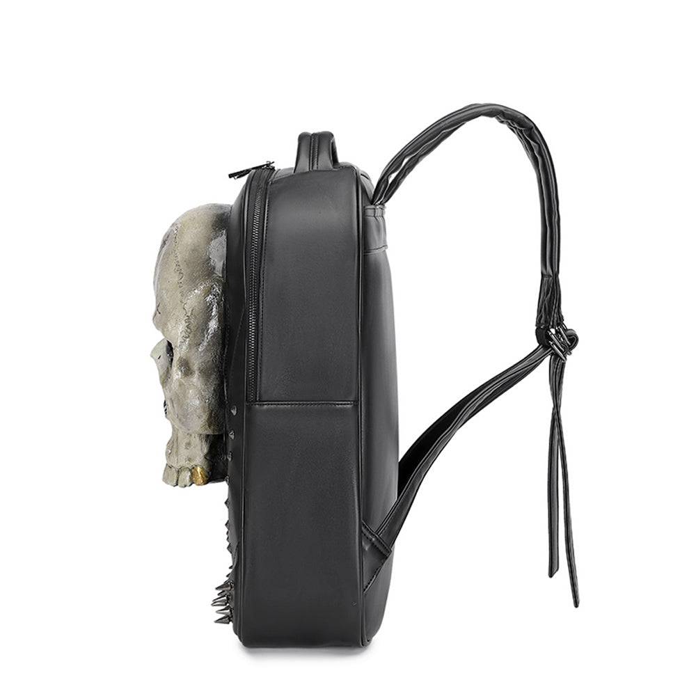 3D Skull Backpack, 3D Kreepsville Skull ，Luminous Leisure Skull Backpack