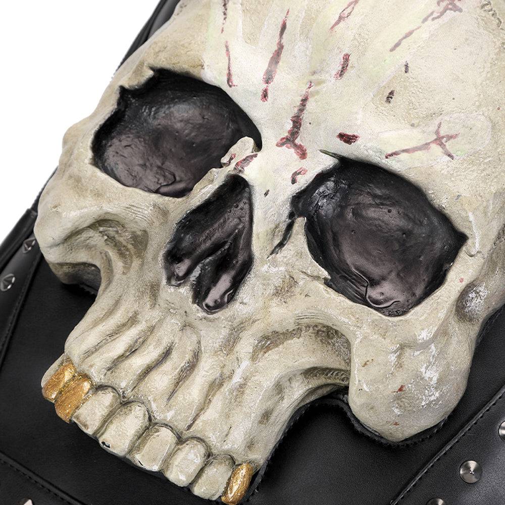 3D Skull Backpack, 3D Kreepsville Skull ，Luminous Leisure Skull Backpack