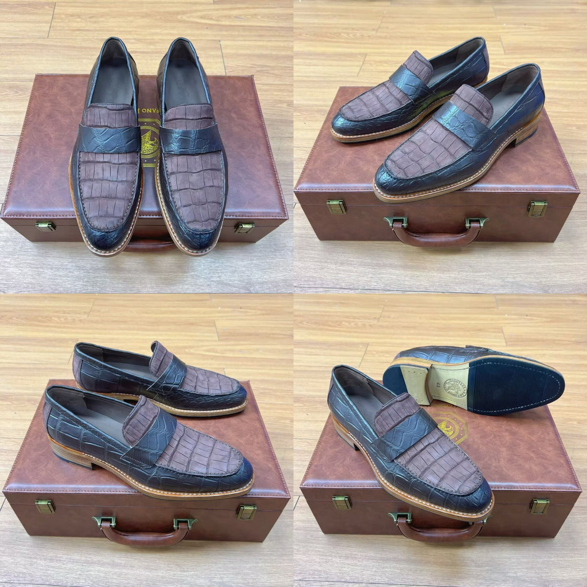 Clearance Shoes , Boots ,Outlet Crocodile Leather Shoes Broken Size Clearance