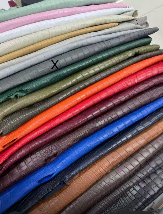 Preorder Genuine Matt  Crocodile Skin Leather 40cm Business Top Handle Handbags Office Bags  Dark Grey