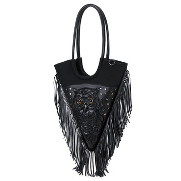 3D PU Leather Studded Heart Skull Backpack | Rossie Viren
