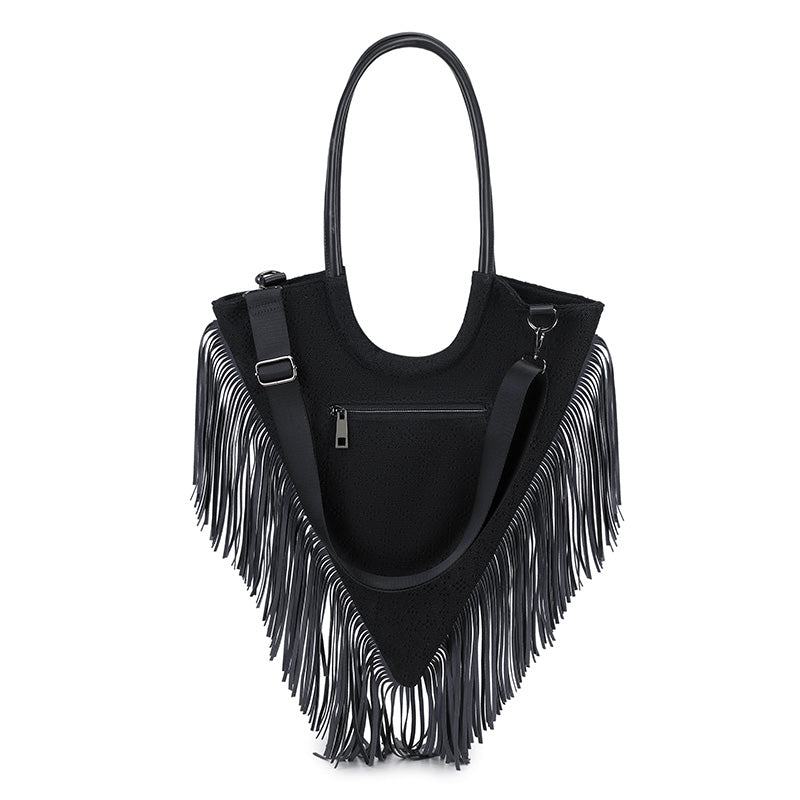 3D Backpack 3D PU Leather Studded Heart Skull Tassle Cross Body Punk Bag,