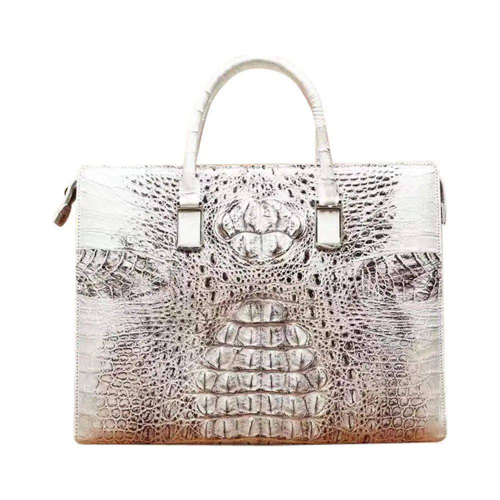 Classic Genuine Crocodile Leather Briefcase Computer Bag,Crocodile Business Bag For Men