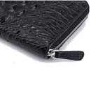 Crocodile  Leather Zipper Wallet
