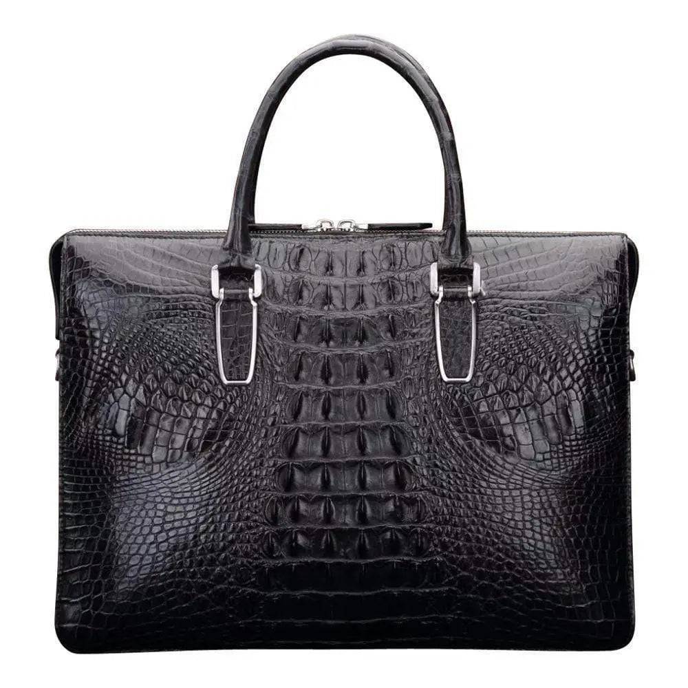 Crocodile Leather Briefcase For Men  |  Rossieviren