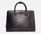 Crocodile Leather Briefcase Man Shoulder Messenger Bag  