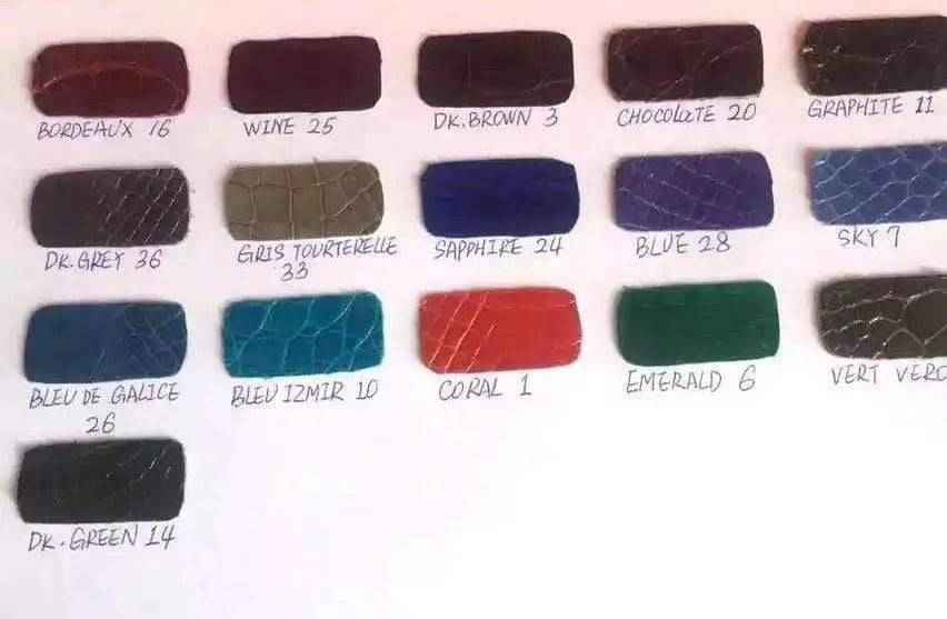 Colorazione in pelle effetto pelle di coccodrillo