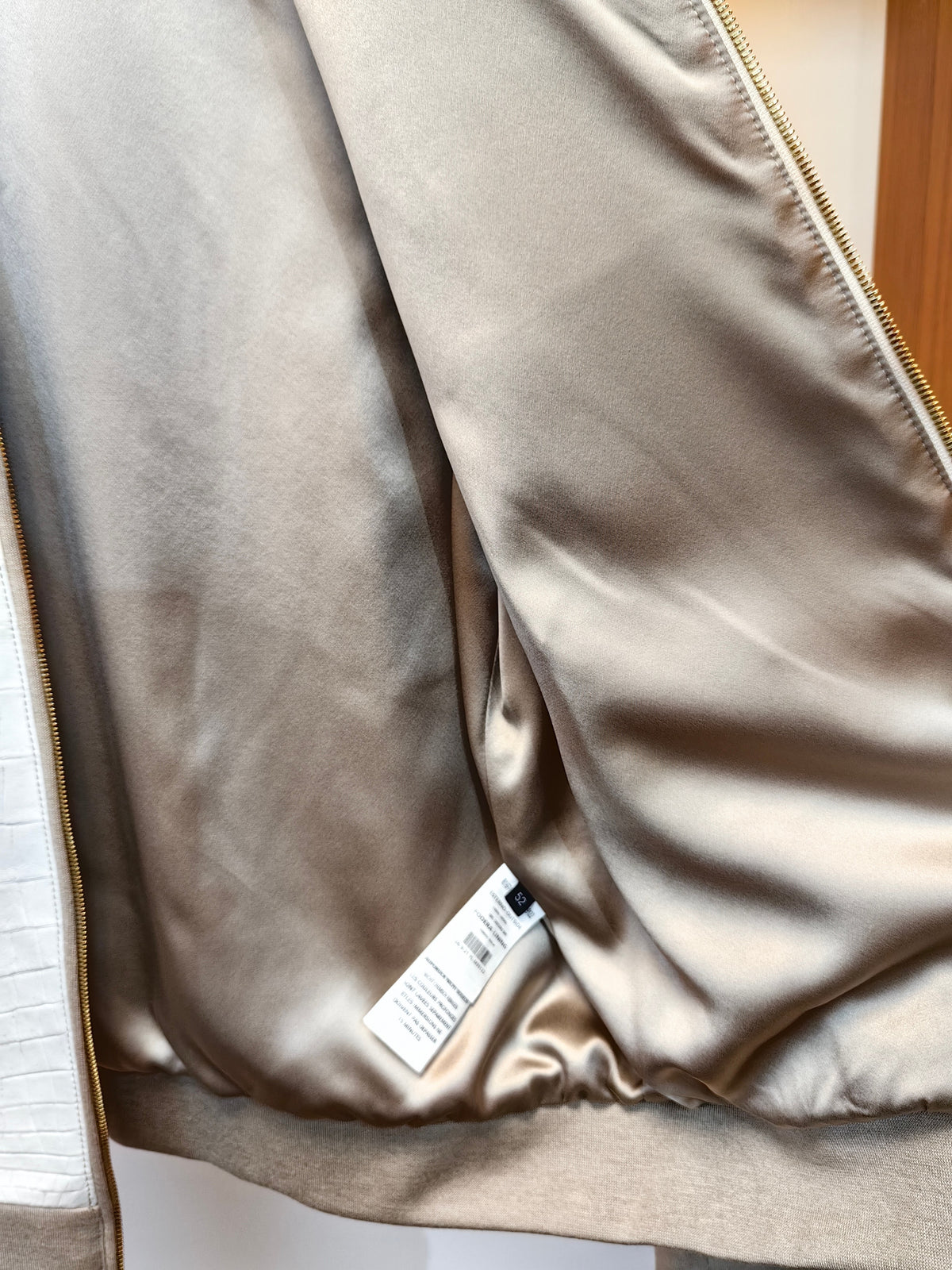 Himalayan White Crocodile & Cashmere Jacket
