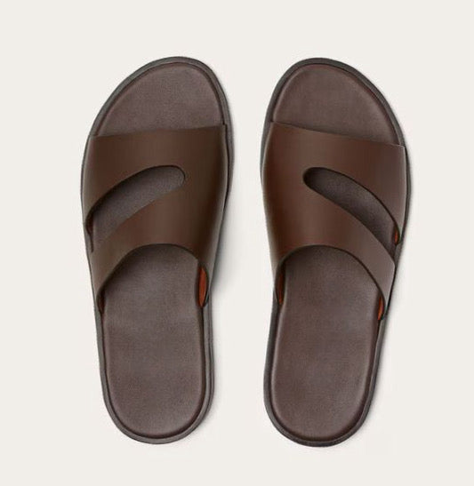 Preorder Crocodile Slippers Men's Crocodile Leather Slippers