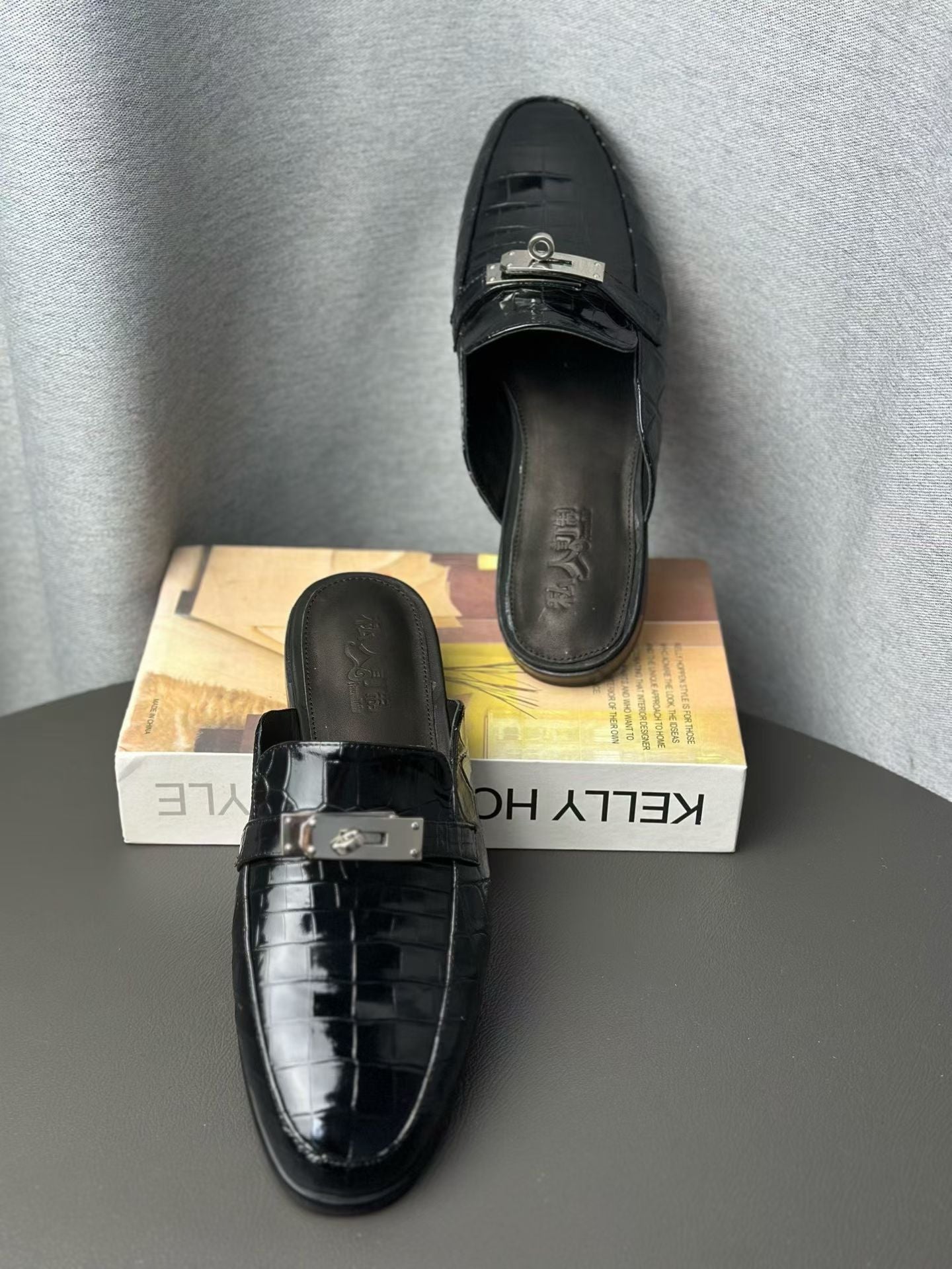 Crocodile Slippers Men's Crocodile Leather Slippers