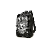 Halloween  Rivets Waterproof 3D Ghost Skull With Crown  Backpack Cartoon Bags Laptop Computer Knapsack For Teenager