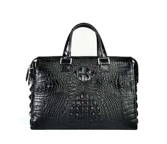 Genuine  Crocodile Leather Laptop  Briefcase Bag