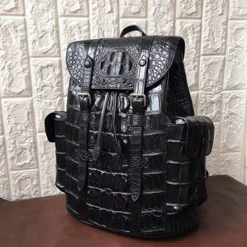 Genuine Crocodile Bone Leather Backpack Genuine Crocodile Bone Leather Backpack