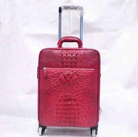 Genuine Crocodile Luxury Luggage / Roller Bag