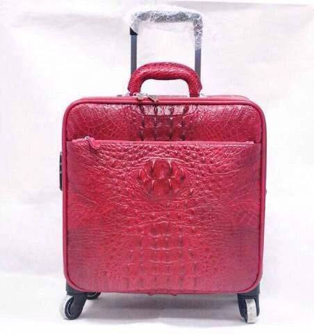 Genuine Crocodile  Luxury Luggage / Roller Bag