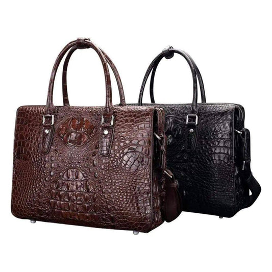 Genuine Crocodile Leather Briefcase