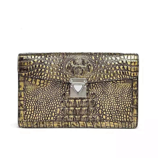 Genuine Crocodile Leather Clutch Bag
