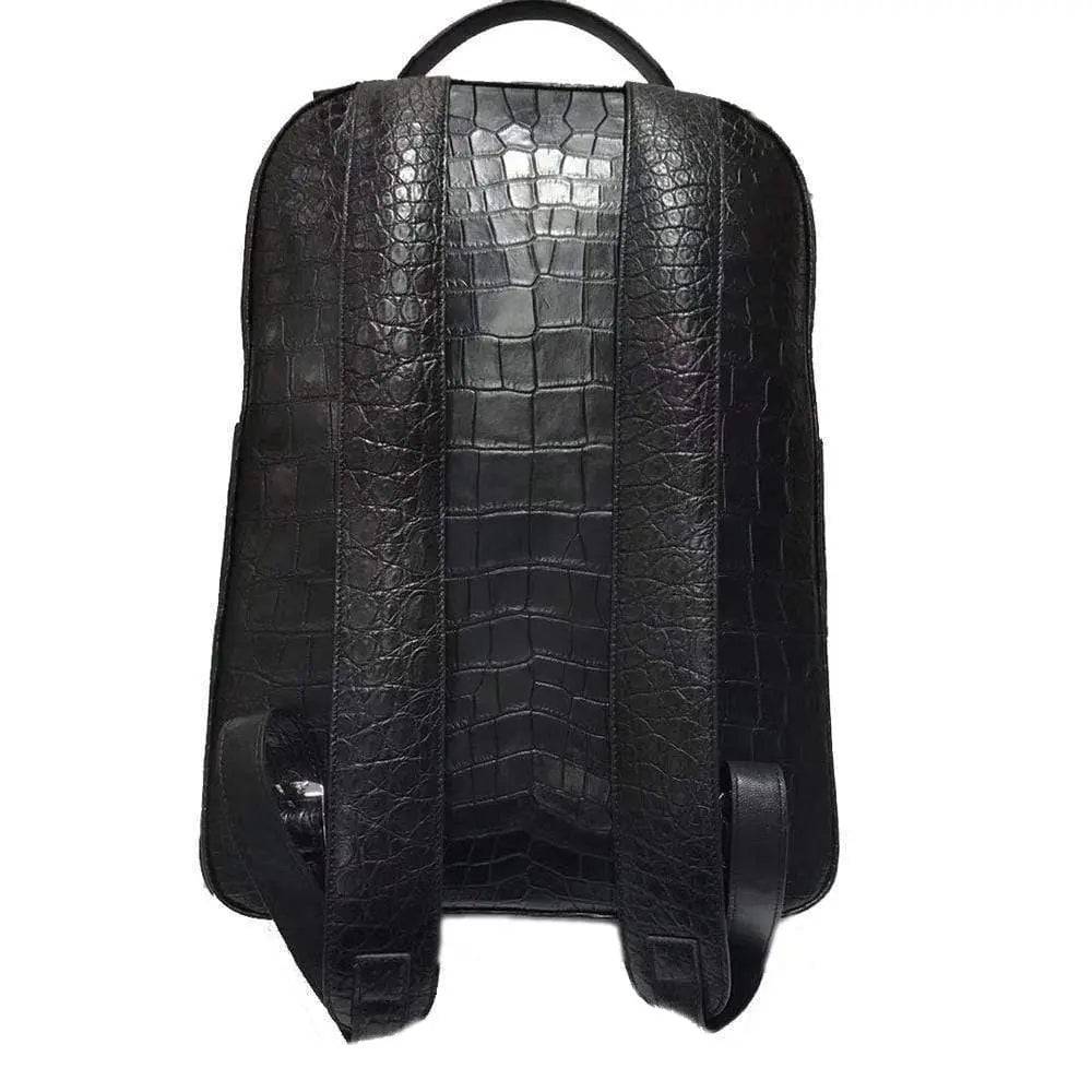 Genuine Crocodile Leather Large Business  Travel Backpack Knapsacks Bags